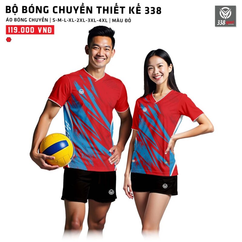 Thiết Kế Áo Bóng Chuyền Màu Đỏ Mới Nhất 2025