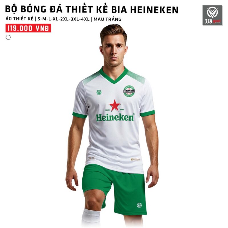 Sản Xuất Áo Bóng Đá Công Ty Bia Heineken Theo Yêu Cầu