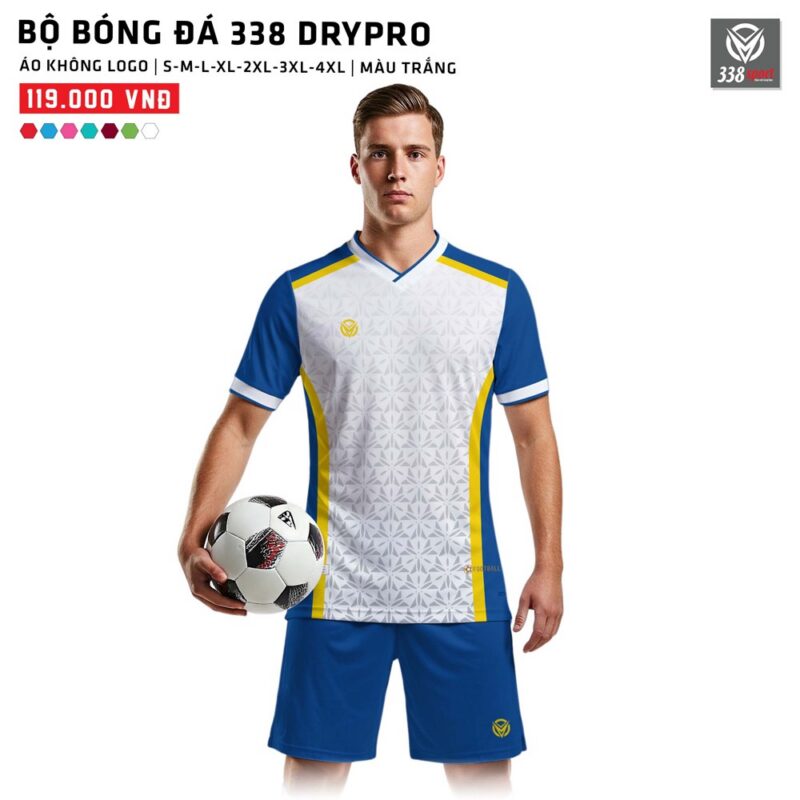 Áo Bóng Đá Không Logo 338-DRYPRO Mới Nhất 2025