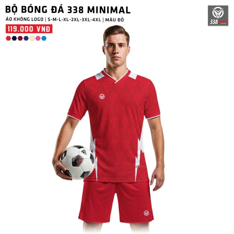 Áo Bóng Đá Không Logo 338-MINIMAL Thiết kế