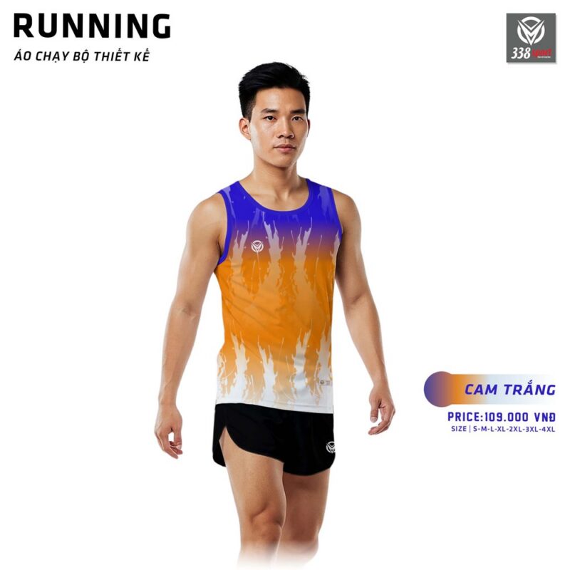 Thế Giới Áo Chạy Bộ Màu Cam Trắng Nổi Bật
