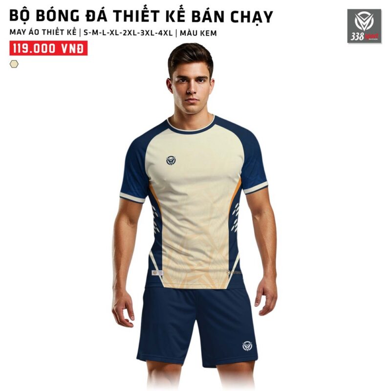Thiết Kế Áo Bóng Đá Màu Kem Cho Đội Công Ty