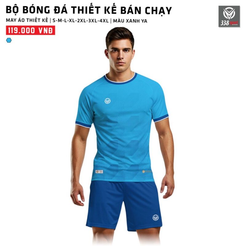 Thế Giới Áo Bóng Đá Thiết Kế Màu Xanh Ya Mới