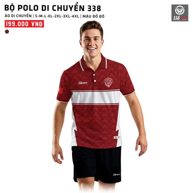 Áo Polo Di Chuyển Thiết Kế Dễ Đàng Kết Hợp Với Quần Short