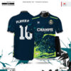 Áo Đấu Thiết Kế Màu Xanh Navy CHAMPS - Năng Động & Cá Tính