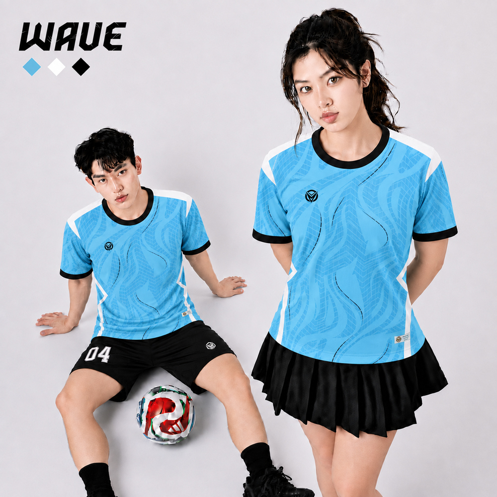 Áo Đấu Bóng Đá Không Logo Reup WAVE – Áo Bóng Đá Đội Nhóm Phong Cách