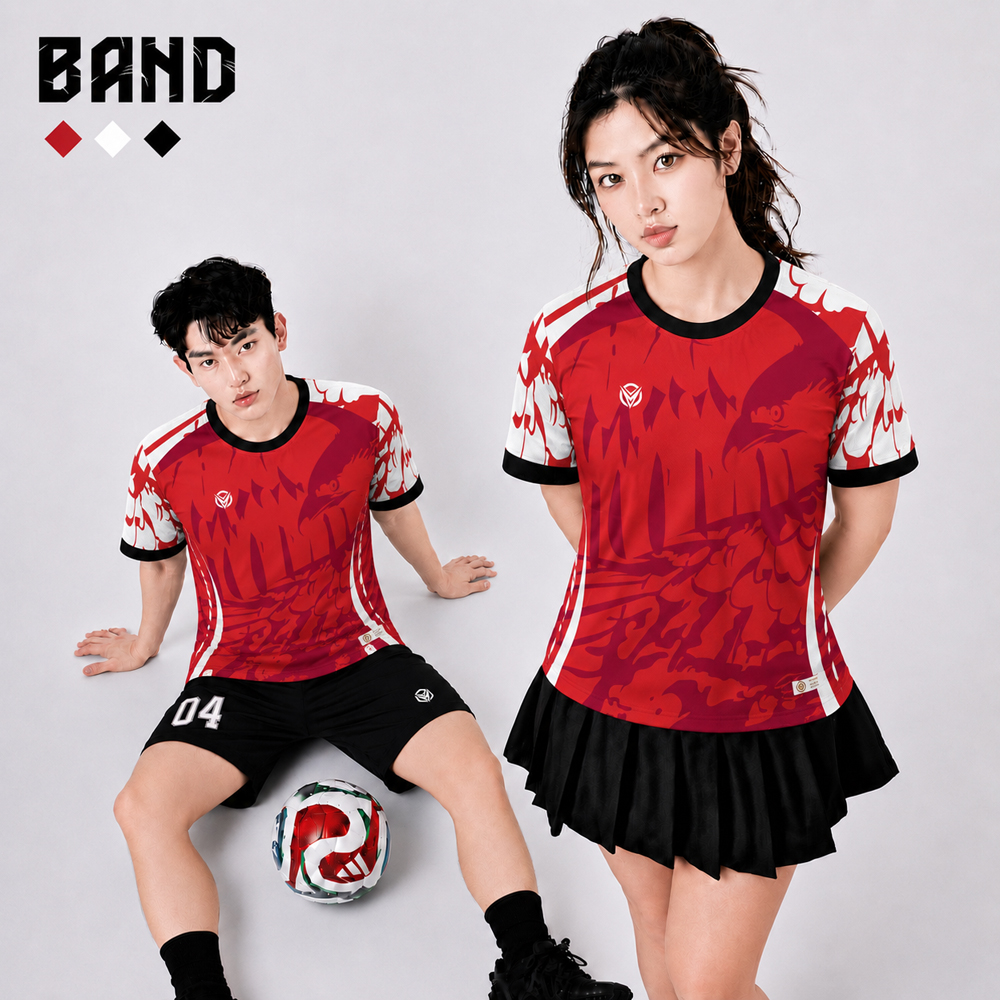 Áo Đấu Bóng Đá Không Logo Reup BAND – Thiết Kế Thể Thao Nổi Bật