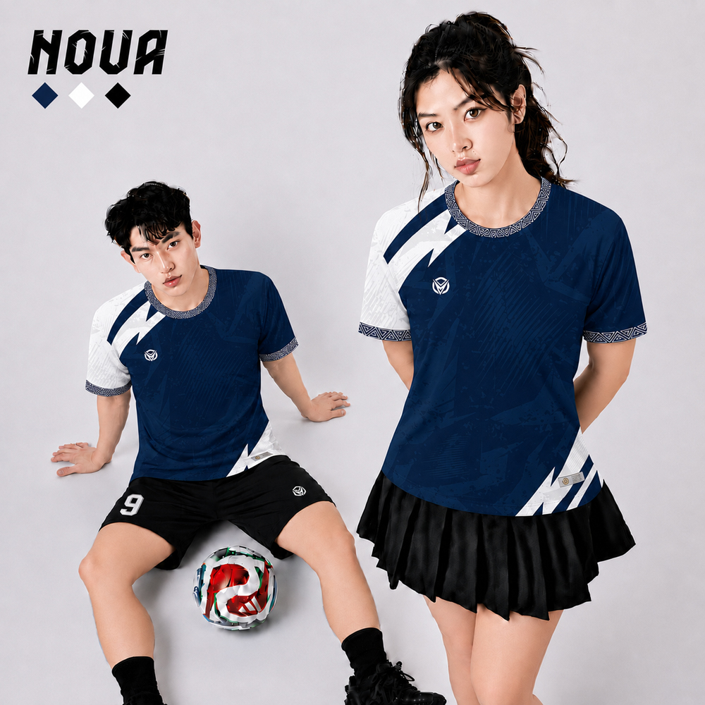 Áo Đấu Bóng Đá Không Logo Reup NOVA – Mẫu Áo Bóng Đá Trẻ Trung, Cá Tính